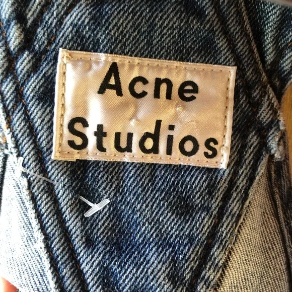 Acne Studios Midi Length Denim Bib Dress Sz 8 (could likely fit 4-10) - Picture 9 of 10